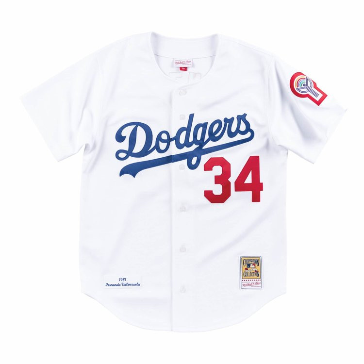 Men's Los Angeles Dodgers #34 Fernando Valenzuela Gray Cool Base Stitched Jersey