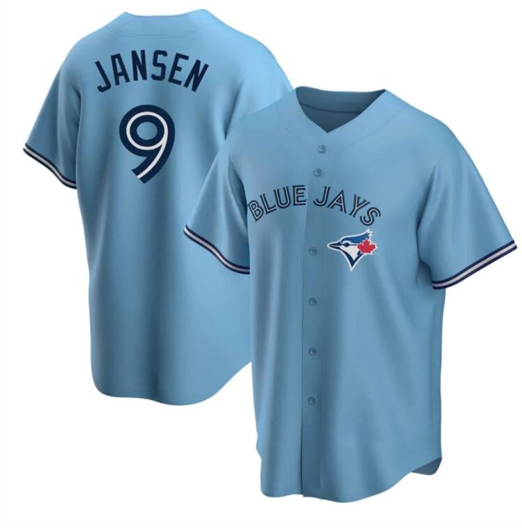 Men's MLB Danny Jansen Toronto Blue Jays 9 Light Blue Jersey