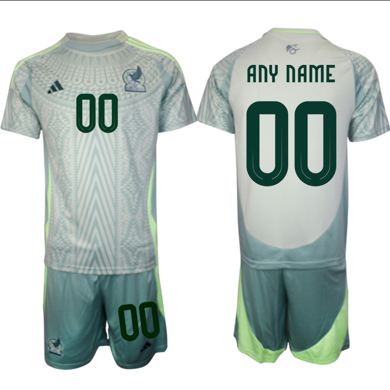 Men's Mexico away any name 2024-25 Suit Soccer Jerseys