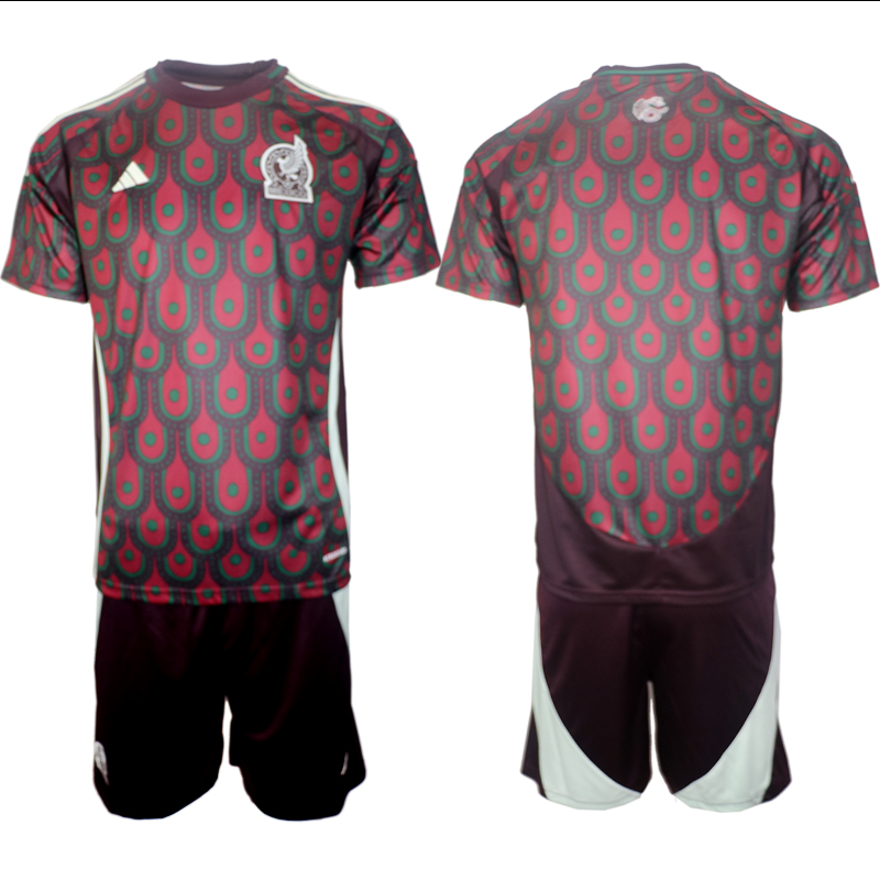 Men's Mexico home blank 2024-25 Suit Soccer Jerseys