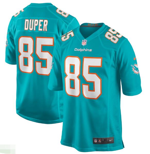 Men's Miami Dolphins #85 Mark Duper Nike Aqua Game Retired Player Jersey