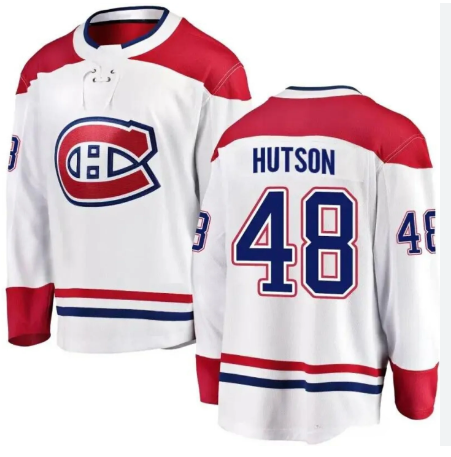 Men's Montreal Canadiens #48 Lane Hutson adidas Away White Jersey