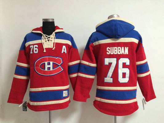 Old Time Hockey Montreal Canadiens #76 P.K. Subban Red Hoodie