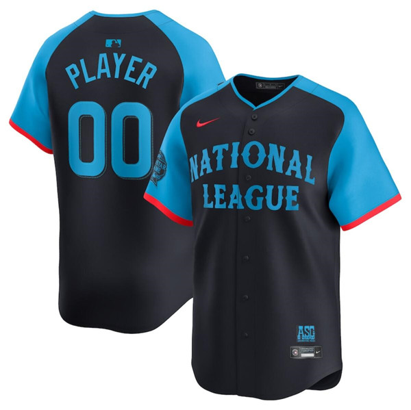 Men's National League Active Player Custom Navy 2024 All-Star Limited Stitched Baseball Jersey
