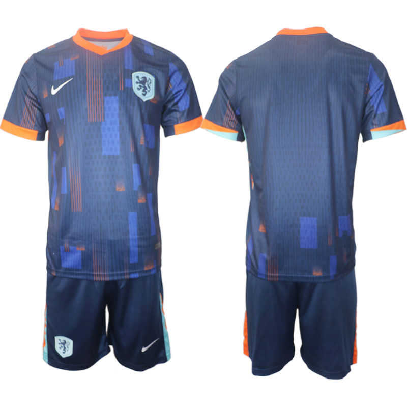 Men's Netherlands away blank 2024-25 Suit Soccer Jerseys