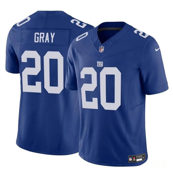 Men's New York Giants #20 Eric Gray Blue 2023 F.U.S.E. Vapor Untouchable Limited Football Stitched Jersey