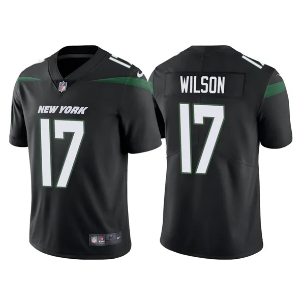 Men's New York Jets #17 Garrett Wilson 2022 Black Vapor Untouchable Limited Stitched Jersey