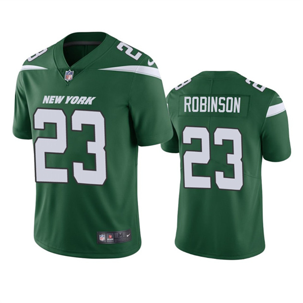 Men's New York Jets #23 James Robinson Green Vapor Untouchable Limited Stitched Jersey