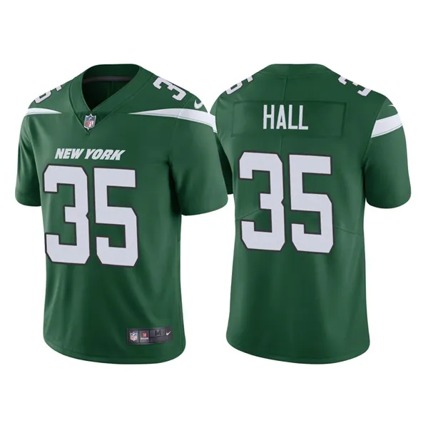 Men's New York Jets #35 Breece Hall 2022 Green Vapor Untouchable Limited Stitched Jersey