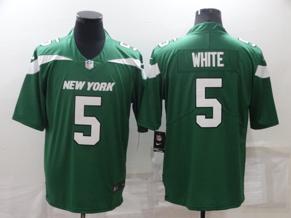 Men's New York Jets #5 Mike White Green Vapor Untouchable Limited