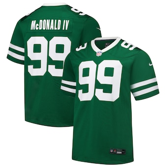 Men's New York Jets #99 Will McDonald IV Green Throwback Limited Football Stitched Jersey