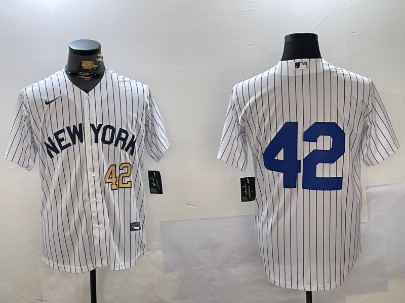 Men's New York Yankees #42 Jackie Robinson White Cool Base Stitched Jerseys