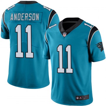 Men's Nike Carolina Panthers #11 Robby Anderson Blue Alternate Vapor Untouchable Jersey - Limited