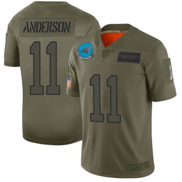 Men's Nike Carolina Panthers #11 Robby Anderson Camo 2019 Salute to Service Jersey - Limited