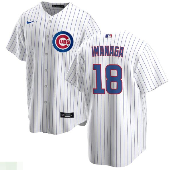 Men's Nike Chicago Cubs #18 Shota Imanaga White Home Game Baseball Jersey