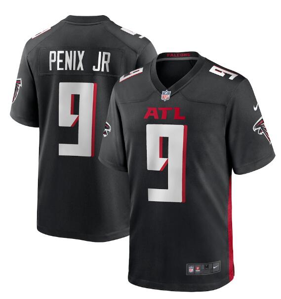 Men's Nike Michael Penix Jr. #9 Black Atlanta Falcons 2024 NFL Draft First Round Pick Player Game Jersey