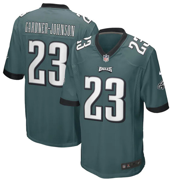 Men's Philadelphia Eagles #23 C.J. Gardner-Johnson Green Stitched Game