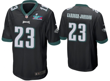 Men's Philadelphia Eagles #23 C.J. Gardner-Johnson Limited Black Super Bowl