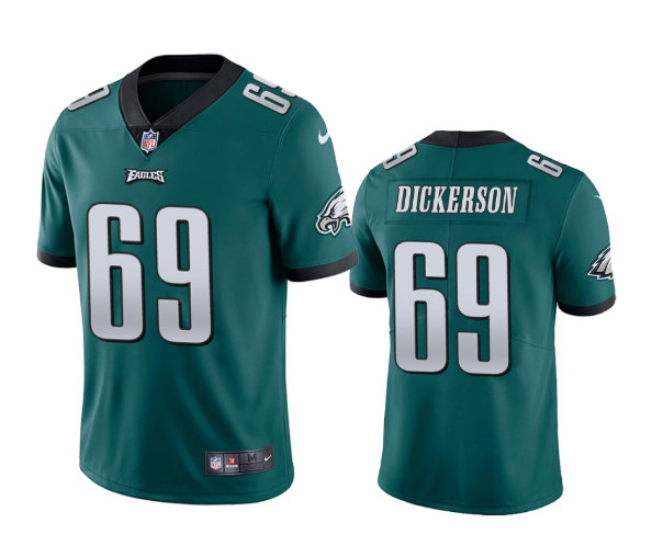 Men's Philadelphia Eagles #69 Landon Dickerson Green Vapor Untouchable