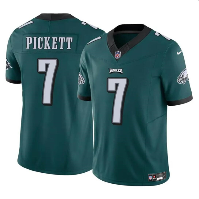 Men's Philadelphia Eagles #7 Kenny Pickett Green 2023 F.U.S.E Vapor Untouchable Limited Football Stitched Jersey