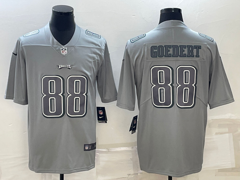 Men's Philadelphia Eagles #88 Dallas Goedert Gray Atmosphere Fashion