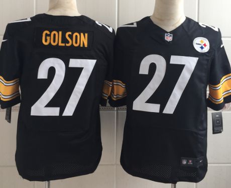 Men's Pittsburgh Steelers #27 Senquez Golson Nike Black Elite Jersey