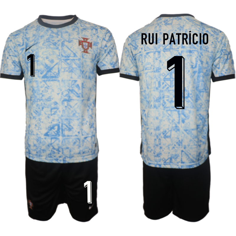 Men's Portugal away 1# RUI PATRICIO 2024-25 Suit Soccer Jerseys