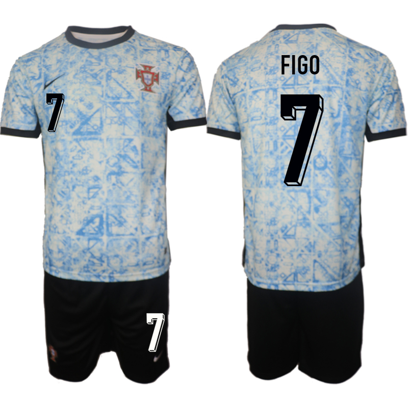 Men's Portugal away 7# FIGO 2024-25 Suit Soccer Jerseys