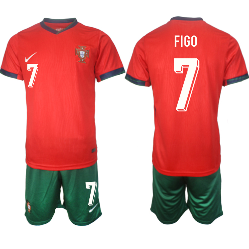 Men's Portugal home 7# FIGO 2024-25 Suit Soccer Jerseys