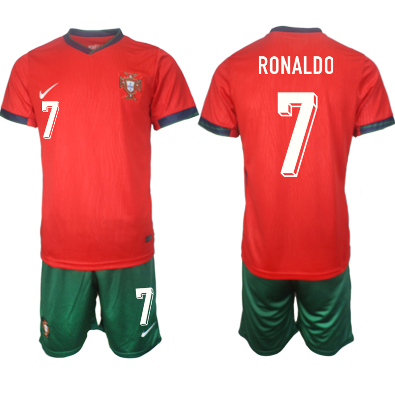 Men's Portugal home 7# RONALDO 2024-25 Suit Soccer Jerseys