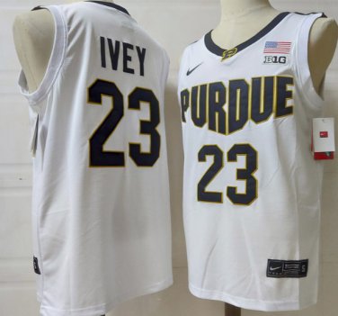 Men's Purdue Boilermakers #23 Jaden Ivey Jersey White