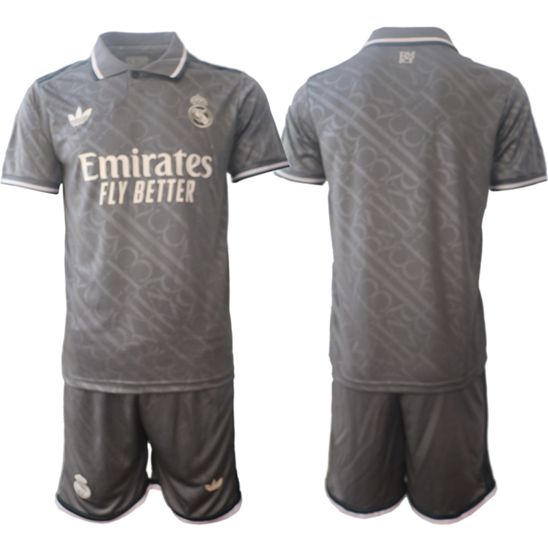 Men's Real Madrid 2nd away blank 2024-25 Suit Soccer Jerseys