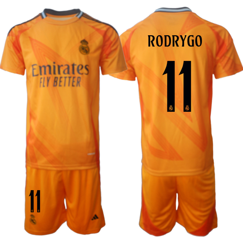 Men's Real Madrid away 11# RODRYGO 2024-25 Suit Soccer Jerseys