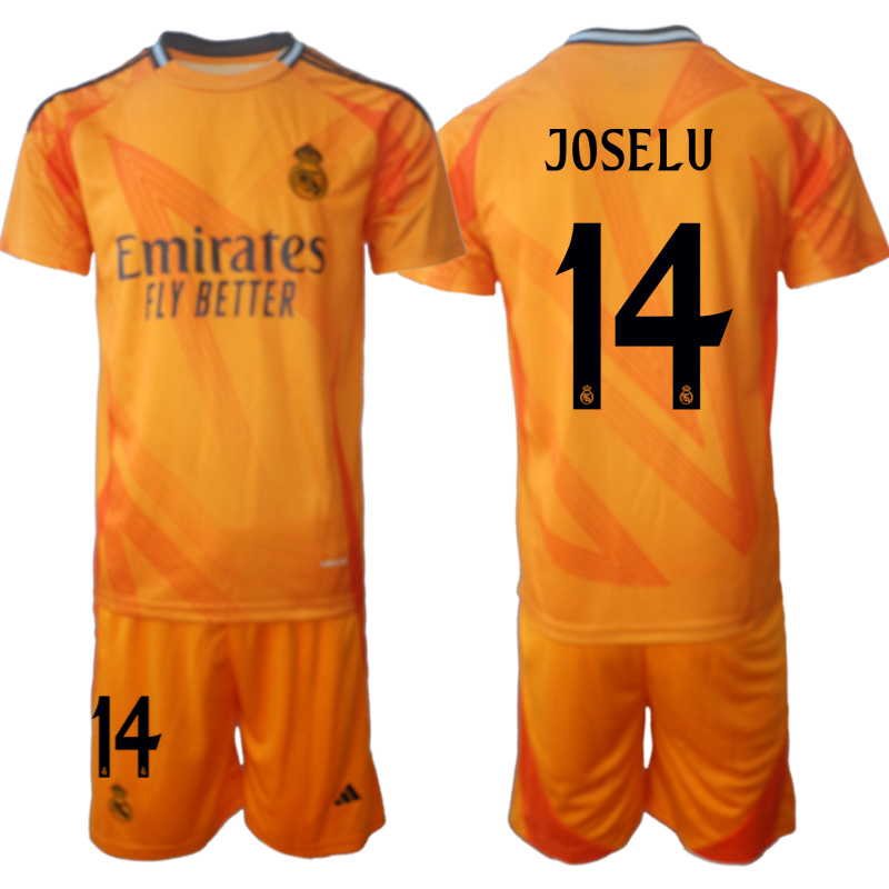 Men's Real Madrid away 14# JOSELU 2024-25 Suit Soccer Jerseys