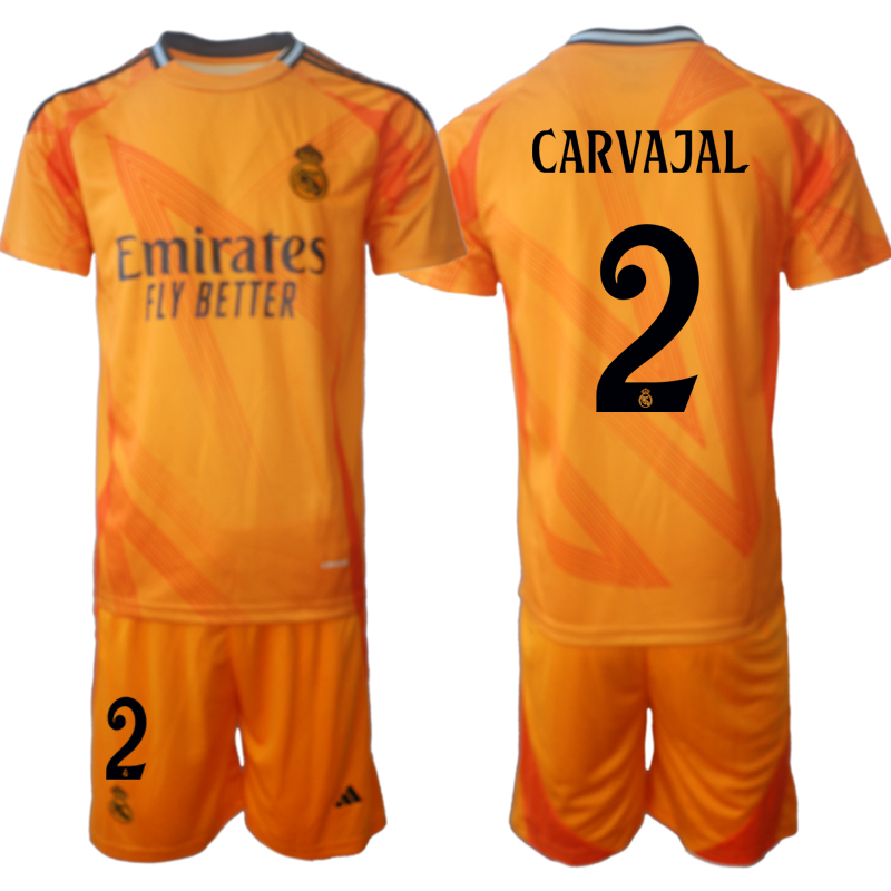 Men's Real Madrid away 2# CARVAJAL 2024-25 Suit Soccer Jerseys