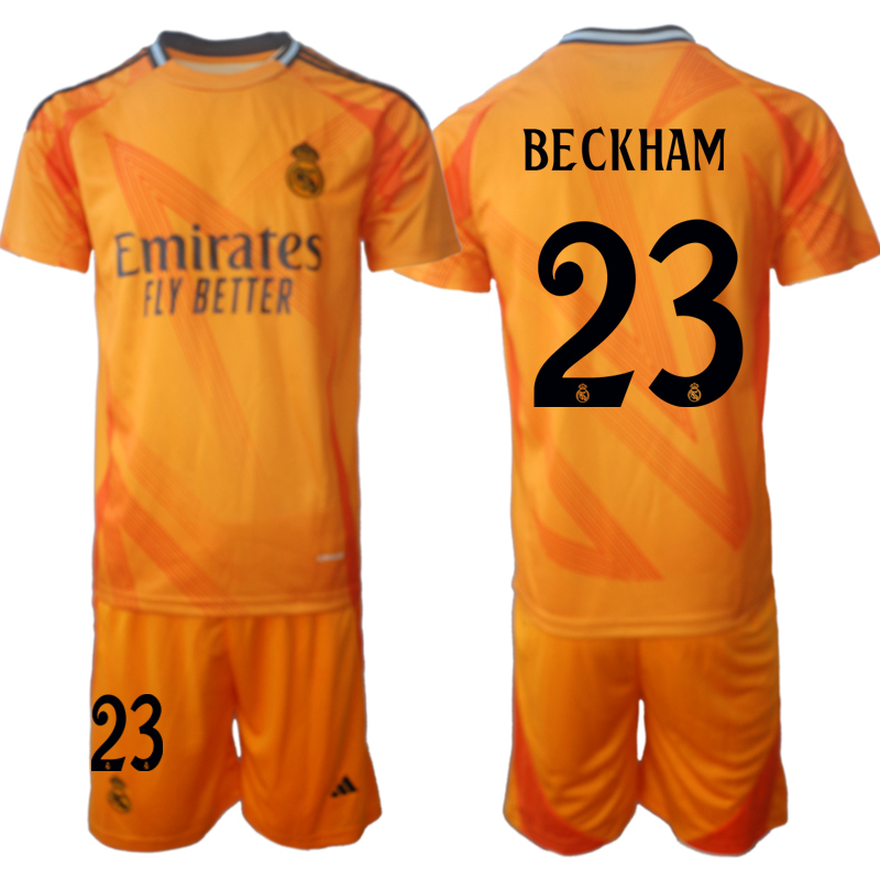 Men's Real Madrid away 23# BECKHAM 2024-25 Suit Soccer Jerseys