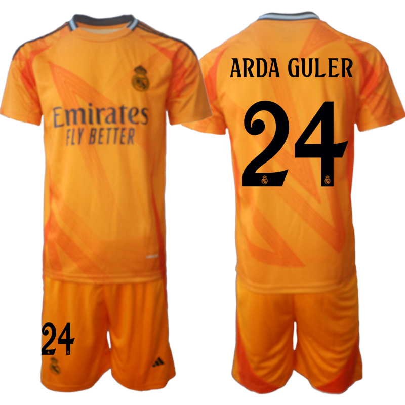 Men's Real Madrid away 24# ARDA GULER 2024-25 Suit Soccer Jerseys