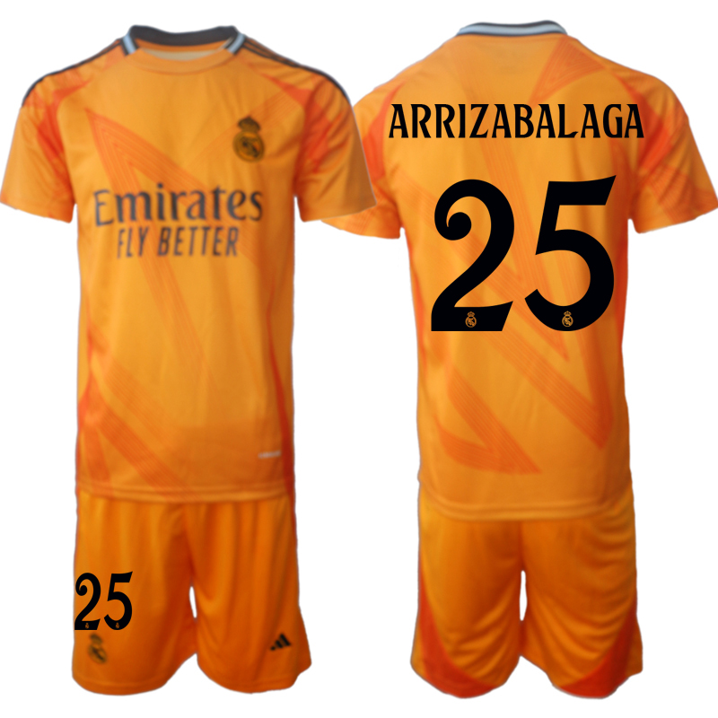 Men's Real Madrid away 25# ARRIZABALAGA 2024-25 Suit Soccer Jerseys