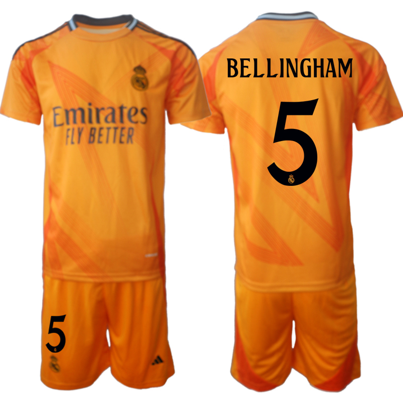 Men's Real Madrid away 5# BELLINGHAM 2024-25 Suit Soccer Jerseys