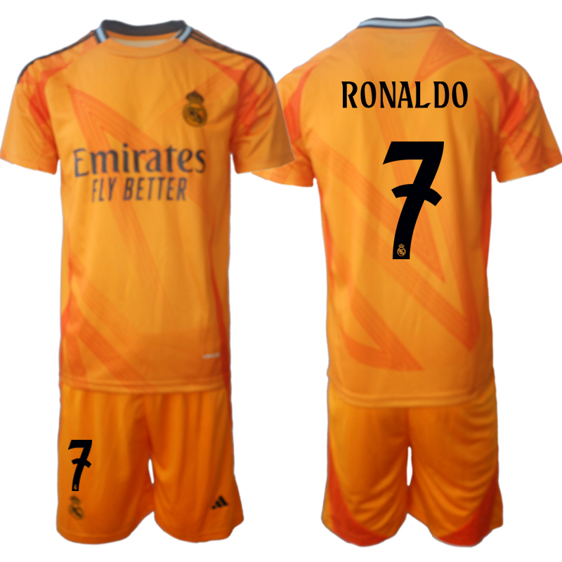 Men's Real Madrid away 7# RONALDO 2024-25 Suit Soccer Jerseys