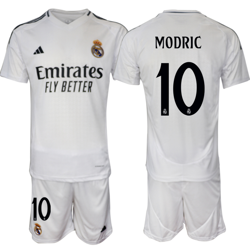 Men's Real Madrid home 10# MODRIC 2024-25 Suit Soccer Jerseys