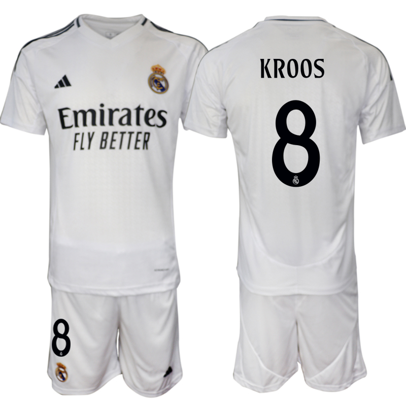 Men's Real Madrid home 8# KPOOS 2024-25 Suit Soccer Jerseys