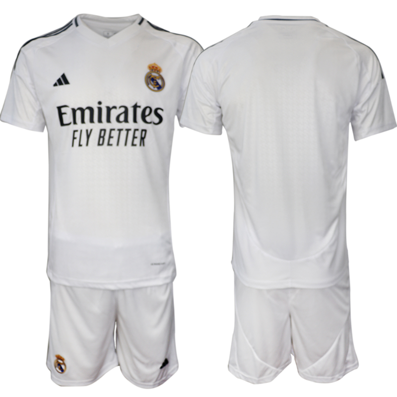 Men's Real Madrid home blank 2024-25 Suit Soccer Jerseys
