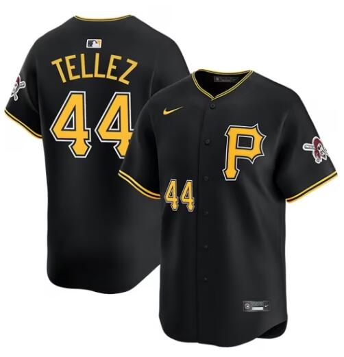 Men's Rowdy Tellez Nike Pittsburgh Pirates Black Alt Home Limited Baseball Jersey