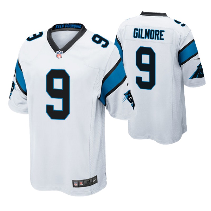 Men's Stephon Gilmore Panthers #9 Game Jersey White Nike