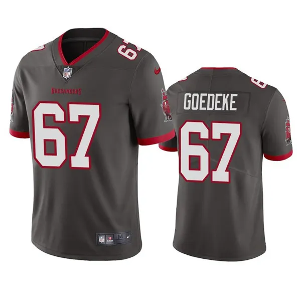 Men's Tampa Bay Buccaneers #67 Luke Goedeke Gray Vapor Untouchable Limited Stitched Jersey