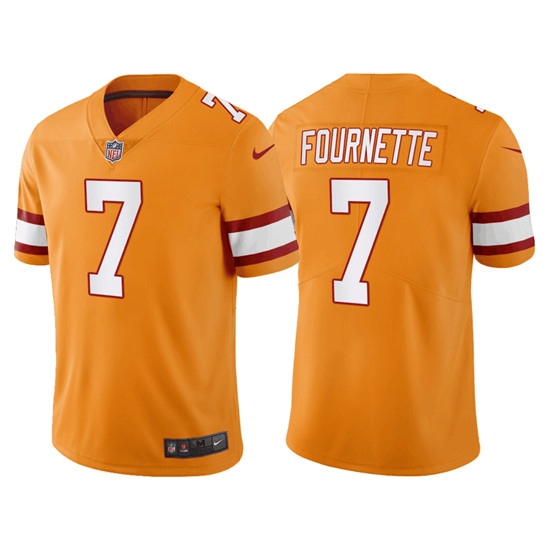 Men's Tampa Bay Buccaneers #7 Leonard Fournette Golden Vapor Untouchable Limited Stitched Jersey