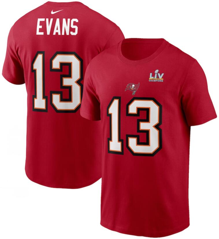 Men's Tampa Bay Buccaneers Mike Evans Nike Red Super Bowl LV