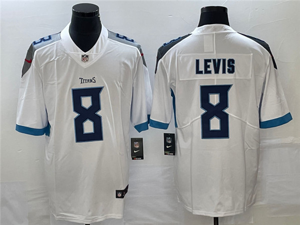 Men's Tennessee Titans #8 Will Levis White Vapor Untouchable Stitched Jersey