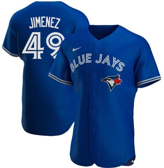 Men's Toronto Blue Jays #49 Leo Jimenez blue Mlb Jersey